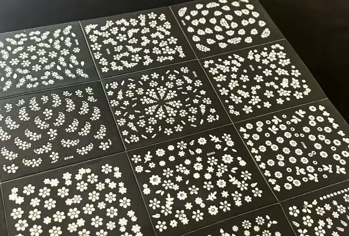 10 Sheets Random Color Nail Stickers Nail Decals Small Fresh Spring Flowers