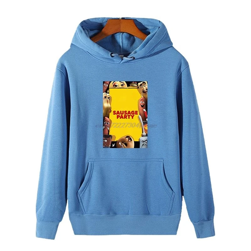 Sausage Party Unisex graphic Hooded sweatshirts winter thick sweater hoodie cotton fleece essentials hoodie Men's sportswear