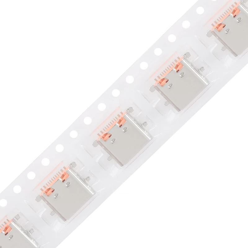 10Pcs USB Type-C 16P female SMD high-definition transmission interface fast charging socket USB connector For Mobile Phone