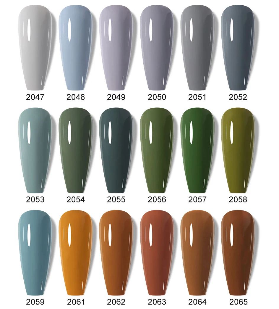 Clou Beaute 10/12/20/24-teiliges Gel-Nagellack-Set, 15ml Weißglasflasche, Nagelkunst-Kit, Semi-permanenter Gellack Nagellack – Detail 21