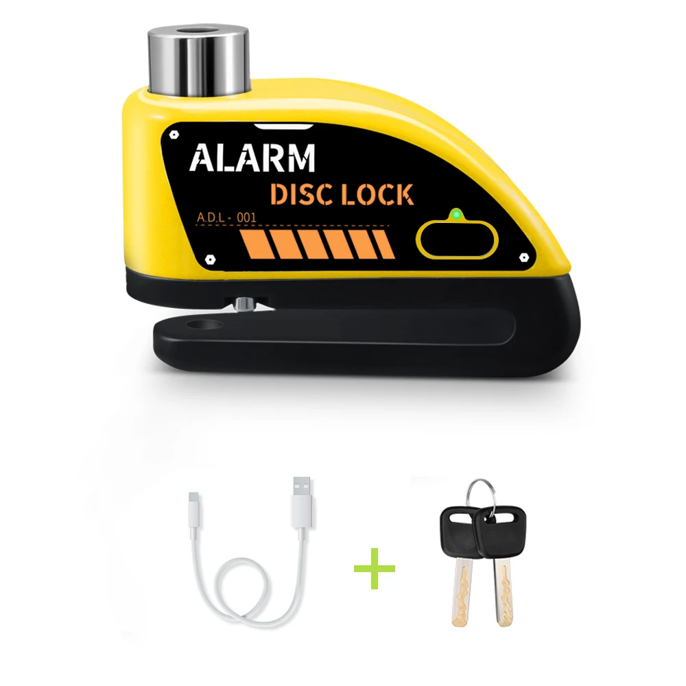 Extractme Motorcycle Alarm Schijfrem Slot Beveiliging Moto Wiel Schijf Hangslot Waterdicht 110dB Luid Anti Diefstal Alarma Motocicleta