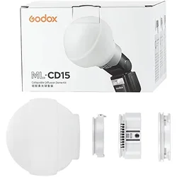 Godox ML-CD15 Diffusion Dome for Godox V1 AD200PRO V860III V850II TT685II TT600 TT520II AD200 ML30 ML30Bi ML60 ML60Bi AD300PRO