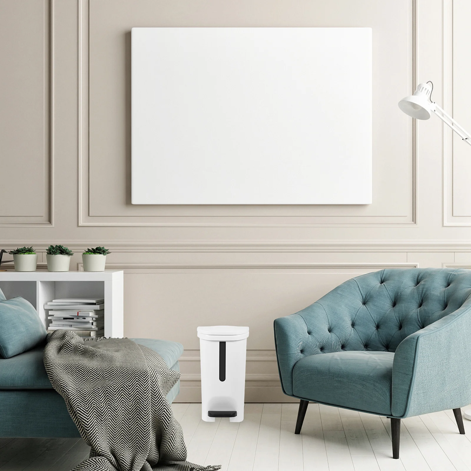 

Household Step-on Trash Can 10L Foot Pedal Garbage Container Multi-Function Waste Basket Trash Can Garbage Container