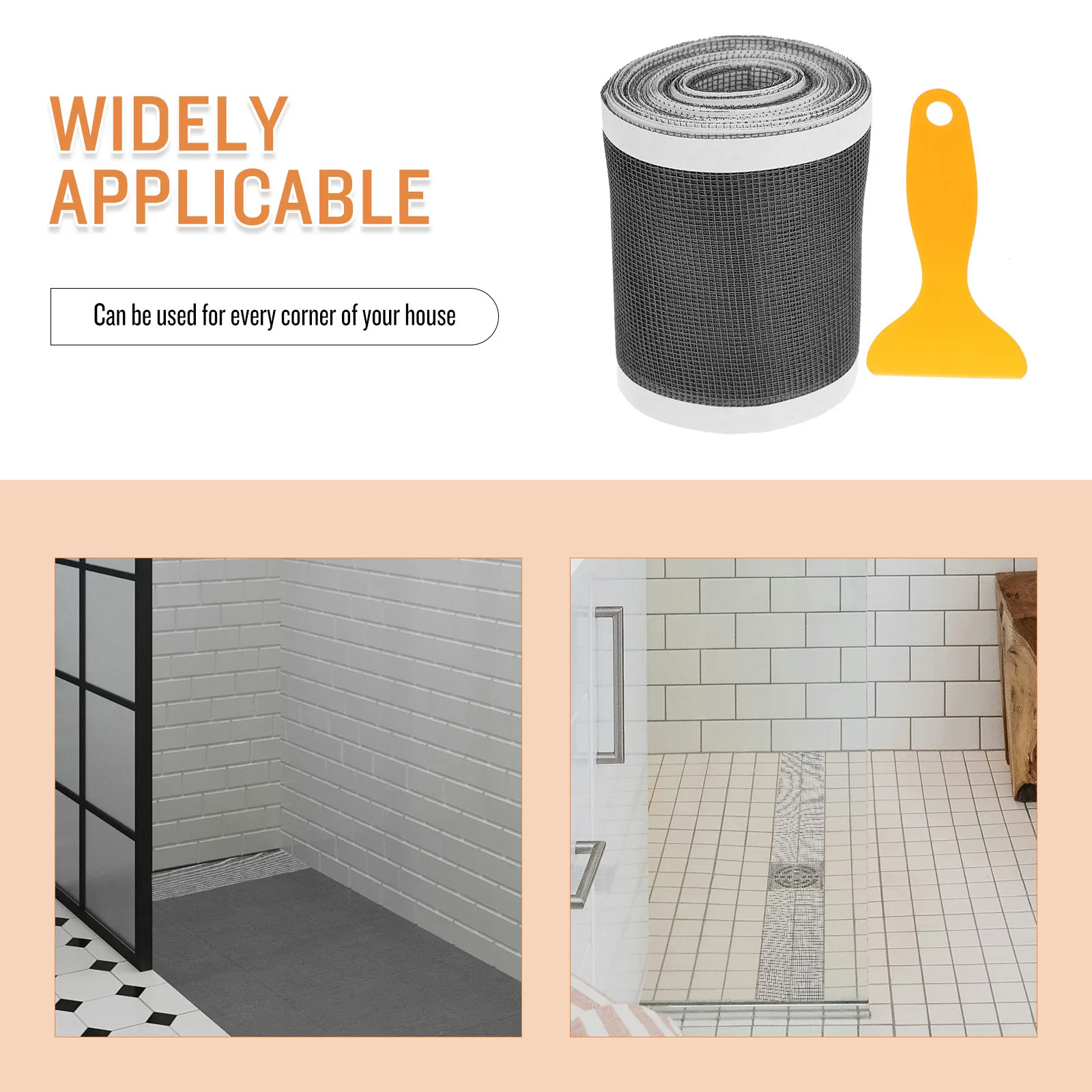 

1 Set Of Self Adhesive Floor Drain Filter Sticker Bathroom Hair Catching Anti Block Sticker Roll