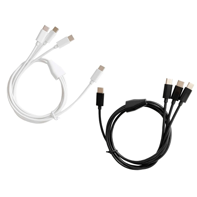 USB C Multi Charging Cable USB C Multi Cable 3 in 1 Charging Cord Adapter with Type C Connector Cable for Phone