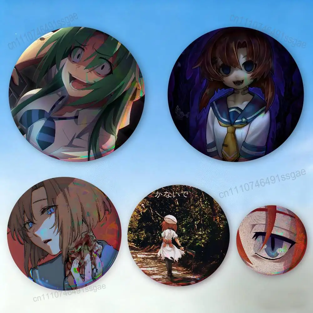 

H-Higurashi When They Cry Badge Pins For Friend, Backpack, Clothing, Collectible Accessories, Jewelry Gift
