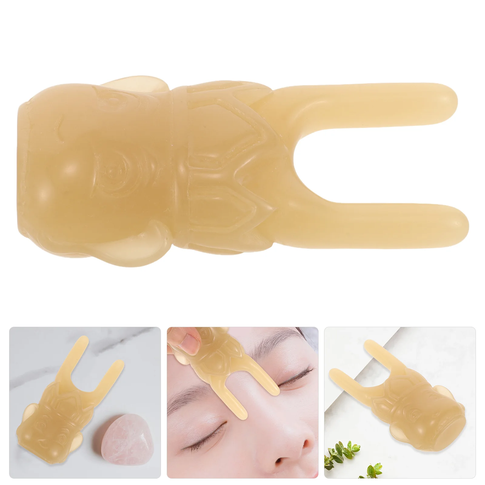 

Nose Bridge Massager Gua Sha Tool Facial Sculpting Resin H held Scalp Meridian Therapy Beauty Stick Skin Care Anti Aging Natural