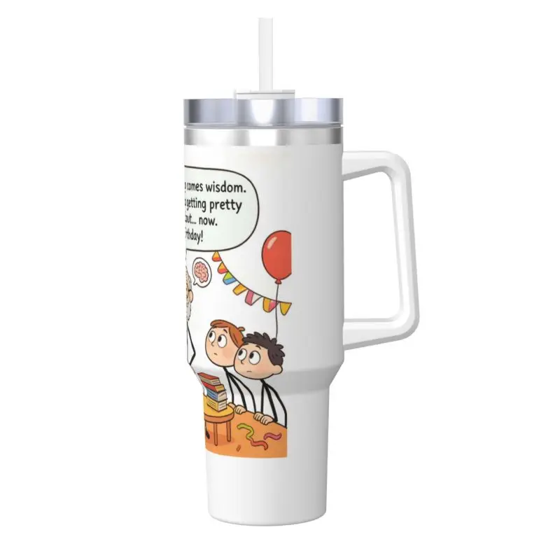 

Humorous UV Full-Print Inner Layer 304 Stainless Steel Outer Layer 201 Stainless Steel, Lid PS400zIce BullyWith Handle - Mother'