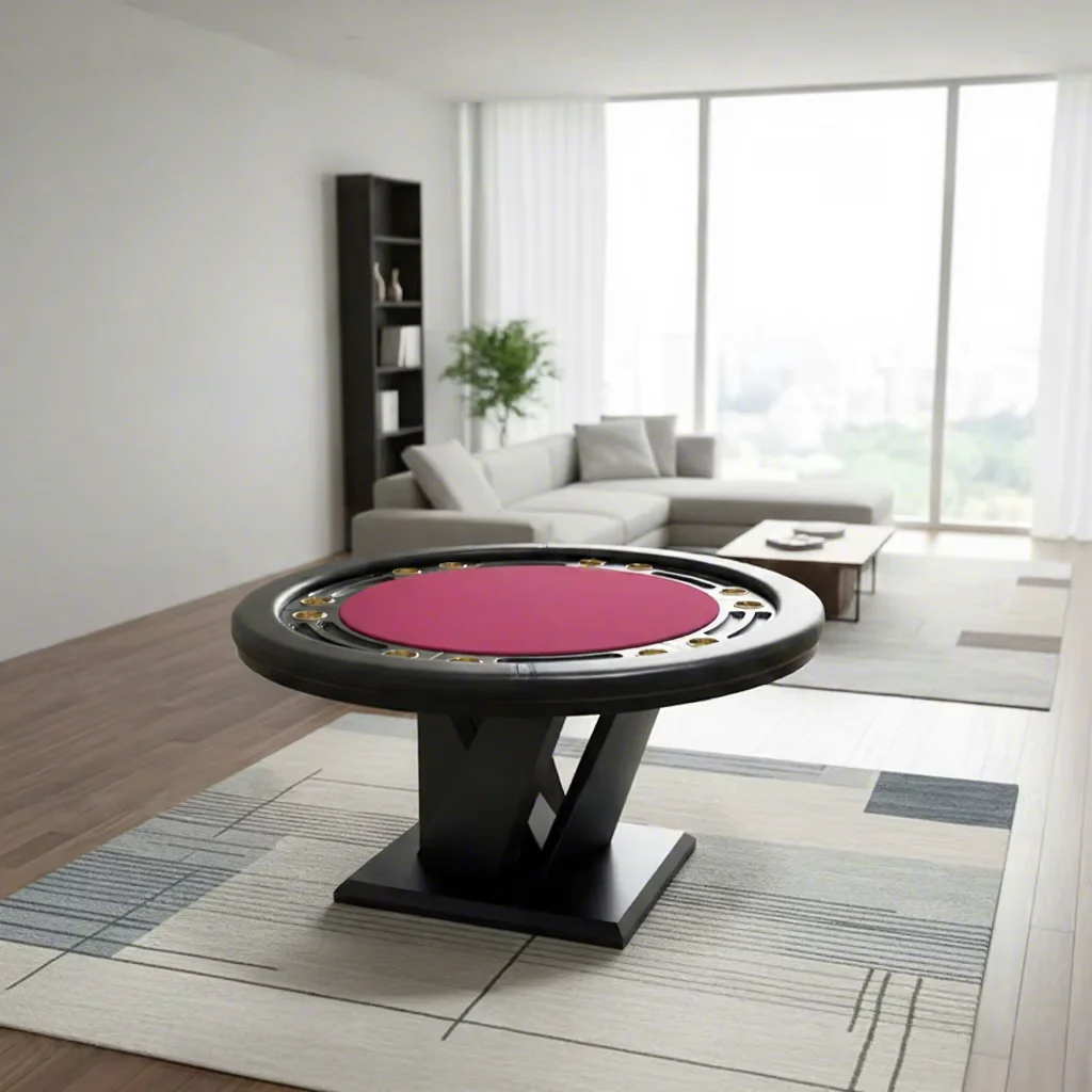 Wholesale Classic LED Poker Table Wood Home Casino Style Customizable Poker Table