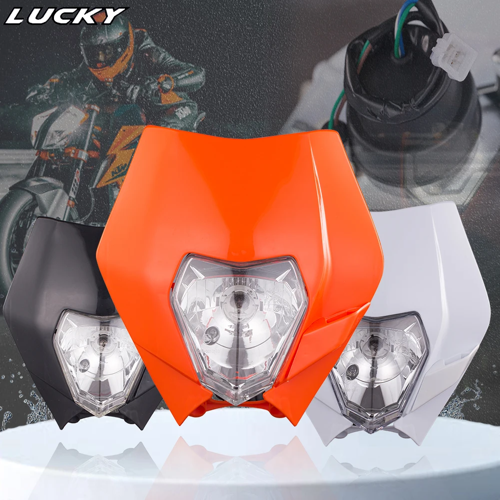 Motorcycle Headlight Headlamp For KTM XC SXF EXC XCW XCF EXCF 125-530 2024 Enduro Supermoto Dirt Pit Bike Motocross Universal