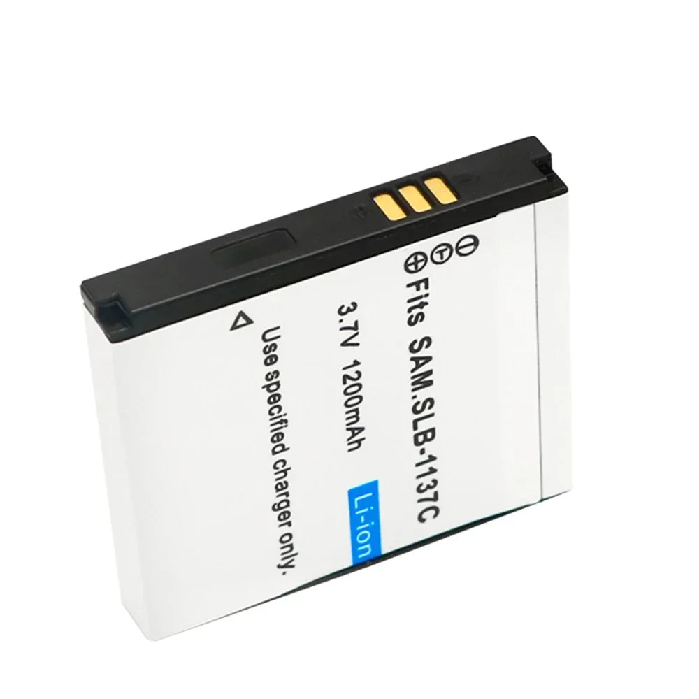 SLB1137C SLB-1137C 3.7V 1200mAh Li-ion Replacement Battery for Samsung I7 Digital Camera - High Capacity Power Bank