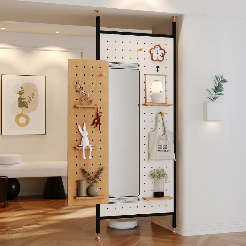 Living Room Entrance Glass Partition Non-punching Aluminum Profile Hole Plate For Bathroom