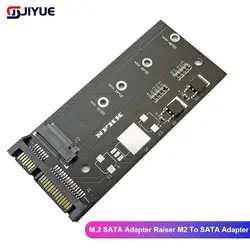 1pc B+M Key SATA M.2 Ngff Ssd To Sata 3 Raiser M.2 To Sata Adapter Expansion Card M.2 SATA Adapter Raiser M2 To SATA Adapter