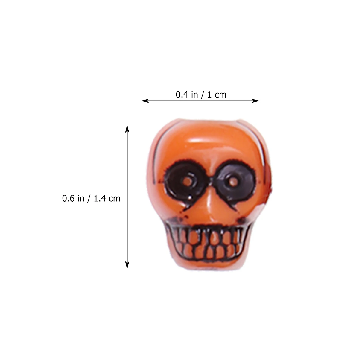 

500PCS Acrylic Skull Beads Decorative Beads for DIY Jewelry Making Accessories for Bracelet Necklace Pendant