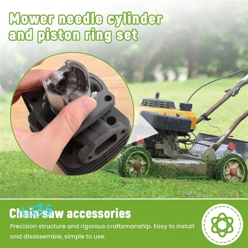 

AB35-40MM Brush Cutter Cylinder & Piston Ring With Needle Cage For 43CC CG430 Various Strimmer Trimmer 40-5 BG430