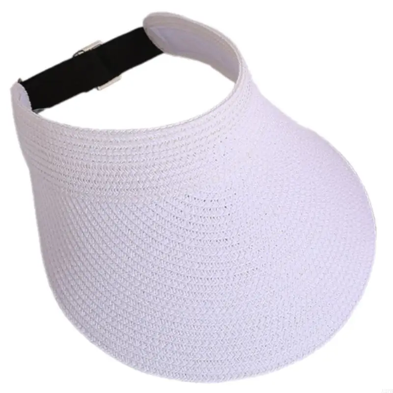 قبعة صيفية عصرية من القش للحماية من الشمس، تصميم رياضي خفيف الوزن للجنسين #3