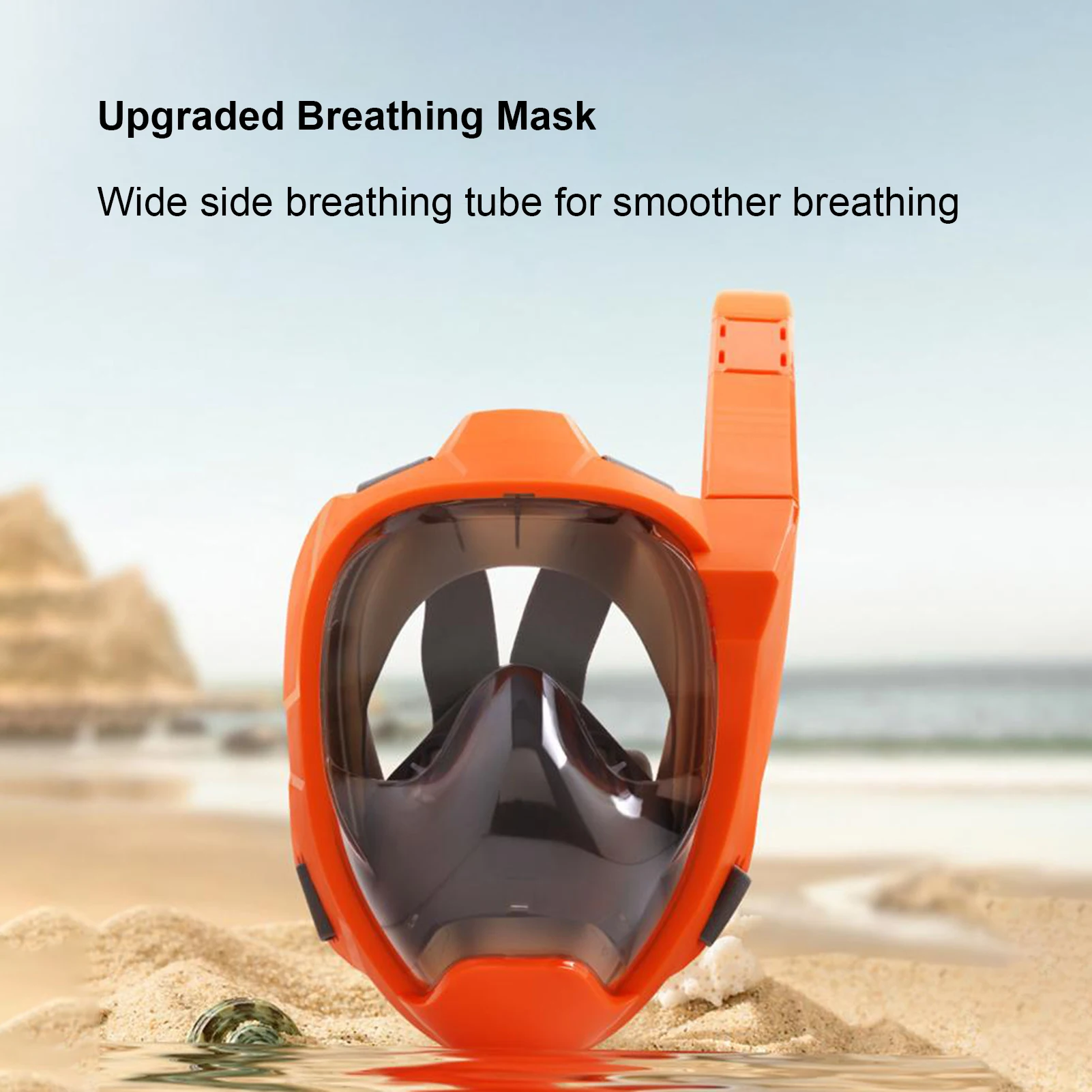 

Snorkel Mask Full Face with Full Dry Breathing System Snorkeling Gear for Adults 180° Panoramic View Snorkel Mask with Anti-Fog