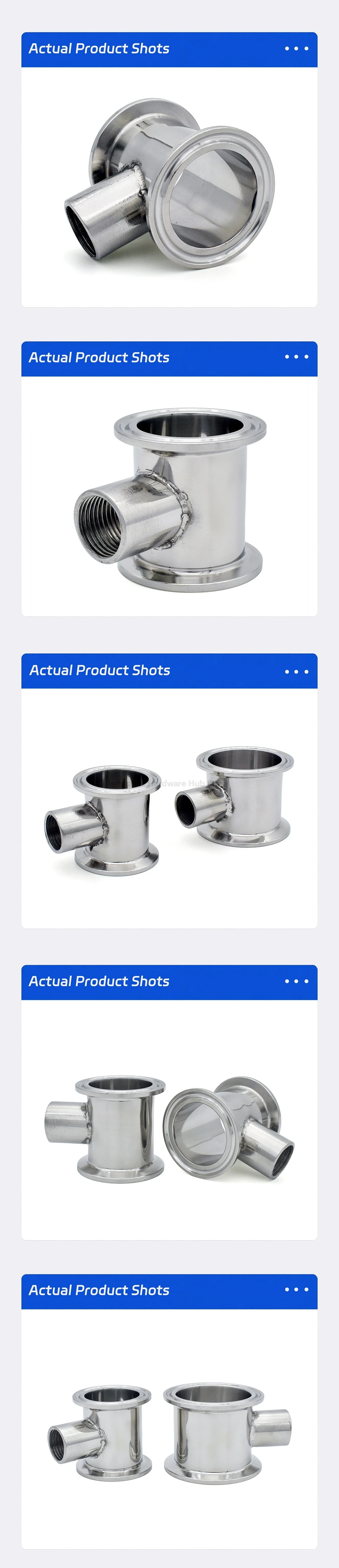 SS304 Edelstahl-Tri-Clamp-Refluxsäule, 1,5" 2" Tri-Clamp-Größe mit 1/2" NPT-Innengewinde, 50 mm Länge für Homebrew – Detail 3
