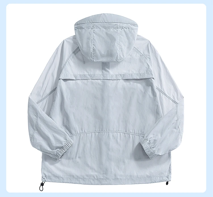 Women Ice Silk Sun Protection Jacket UPF100+ Anti-UV Breathable New Casual Thin Cool Sunscreen Coat Couple Outdoor Skin Clothes