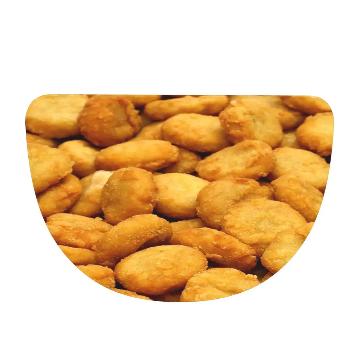 This Is My Human Costume I'm Really A Chicken Nugget Half Round Doormat Non Slip Bathroom Mat Absorbent Floor Carpet for Garage