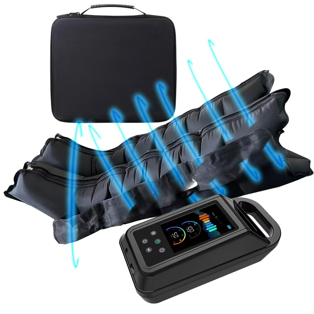 8 Chamber Lymphatic Drainage 510K Approved air Compression Boots Massage Pressotherapy Therapy Massage Leg Recovery Boots