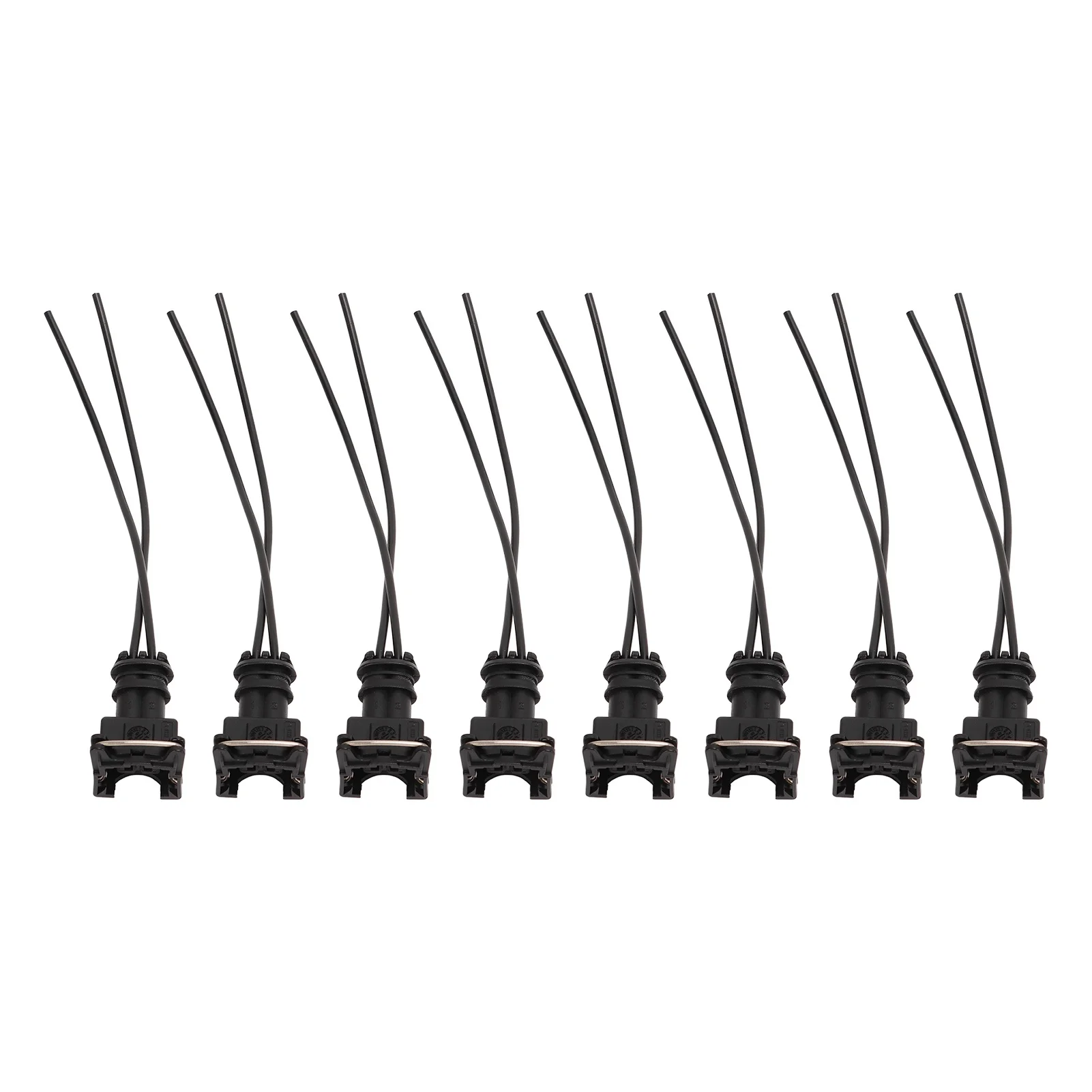 8pcs Fuel Injector Connector Wiring Plugs Clips Cut Splice Style EV1 8 for Bosch EV1