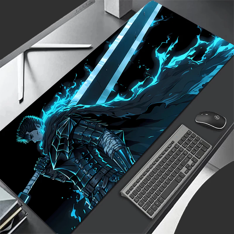 Mousepad Pattern Game Pad Rubber Black Mouse Pad PC Accessories Desk Mat Non Slip Office Table Mat B-berserk Gamer Keyboard Pad