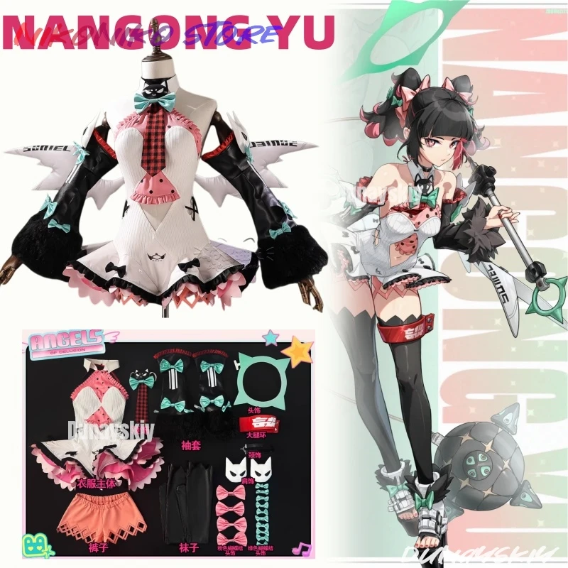 

Zenless Zone Zero Nangong Yu Cosplay Costume Dress Headwear Wings Angels Of Delusion Halloween Party For Women Girls Role Play