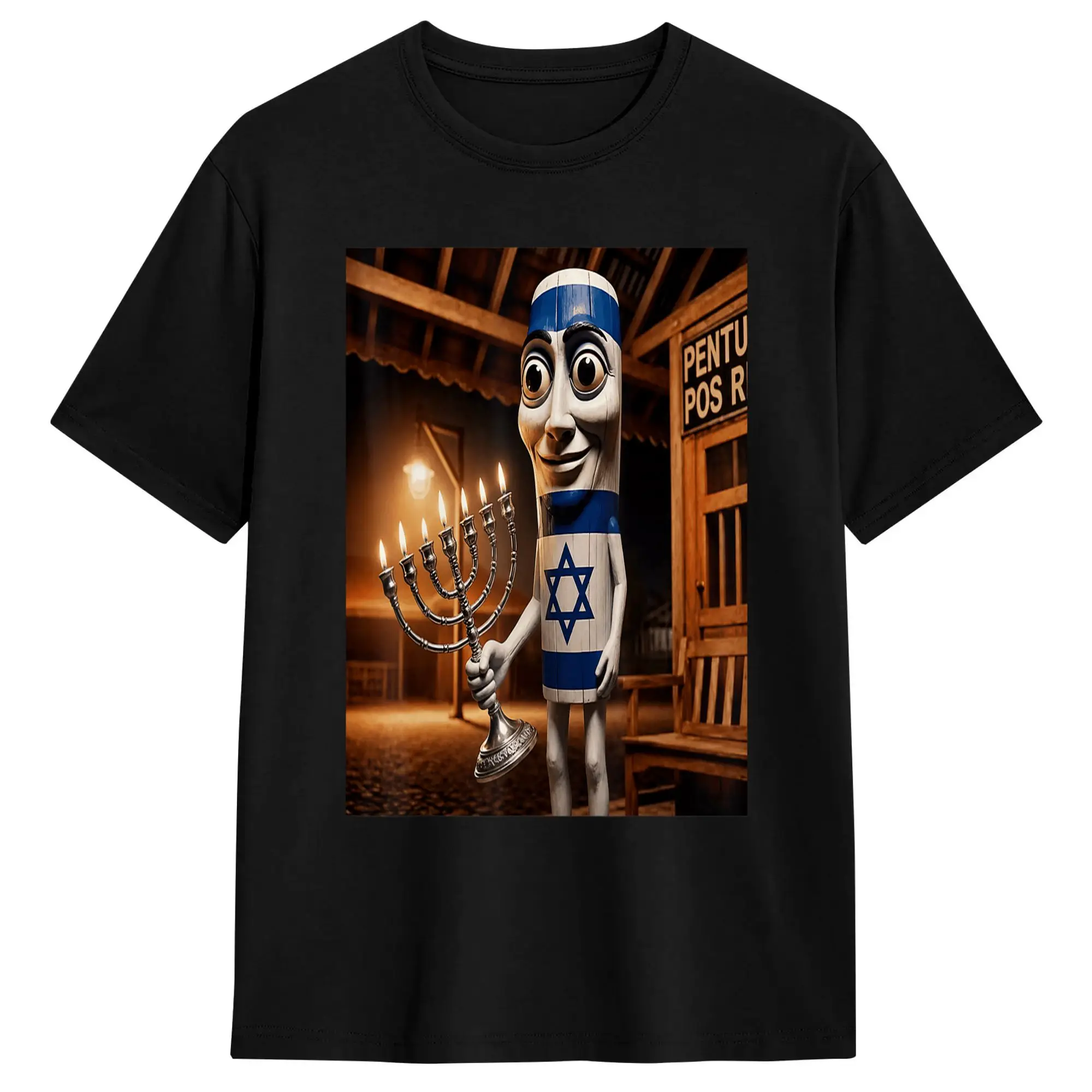 Tung Tung Tung Sahur Jewish Italian Brainrot Meme Men's T Shirts  Unique Tee Shirt Short Sleeve T-Shirts Pure Cotton Clothing