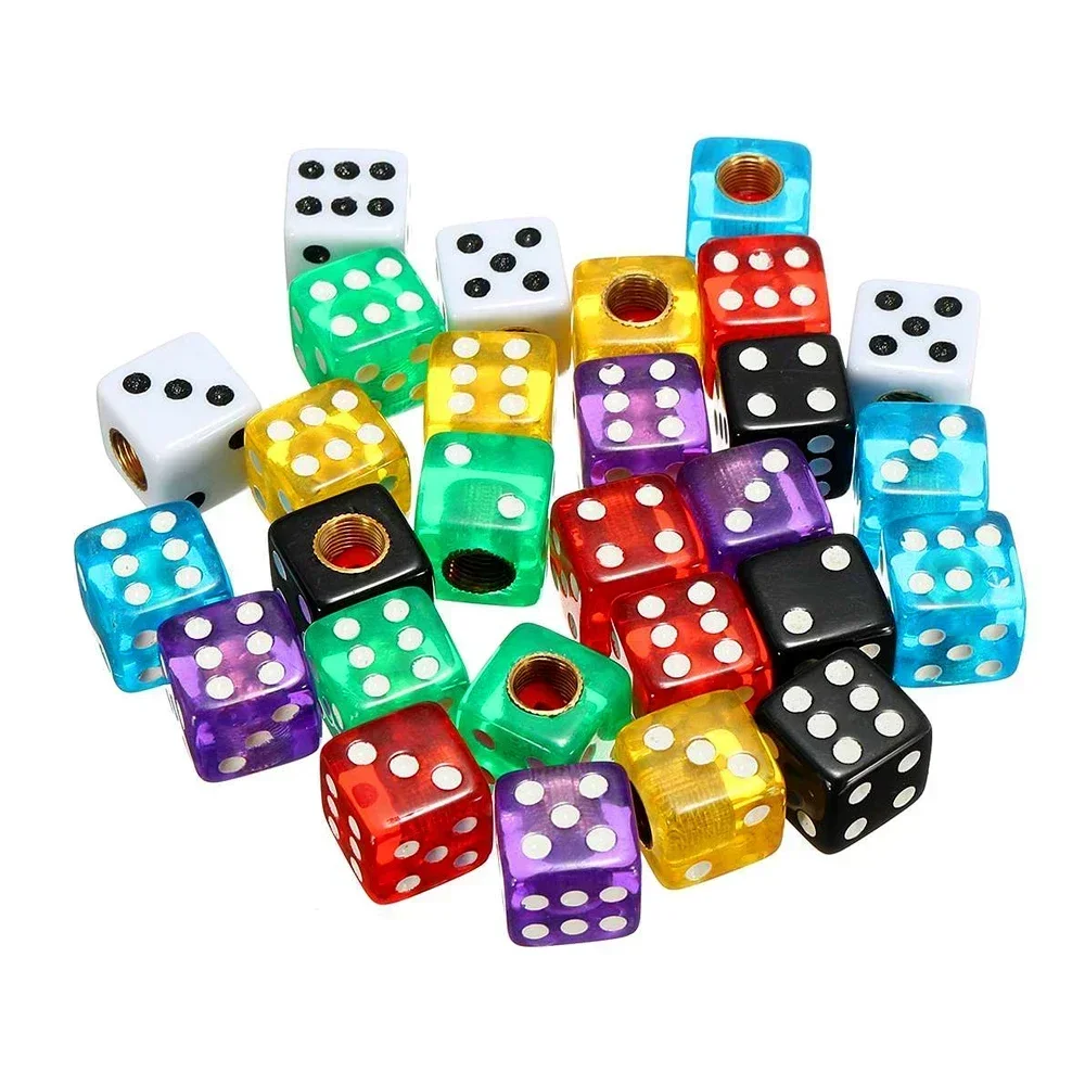 Low-Profile Plastic Tire Valve Cap Multipack