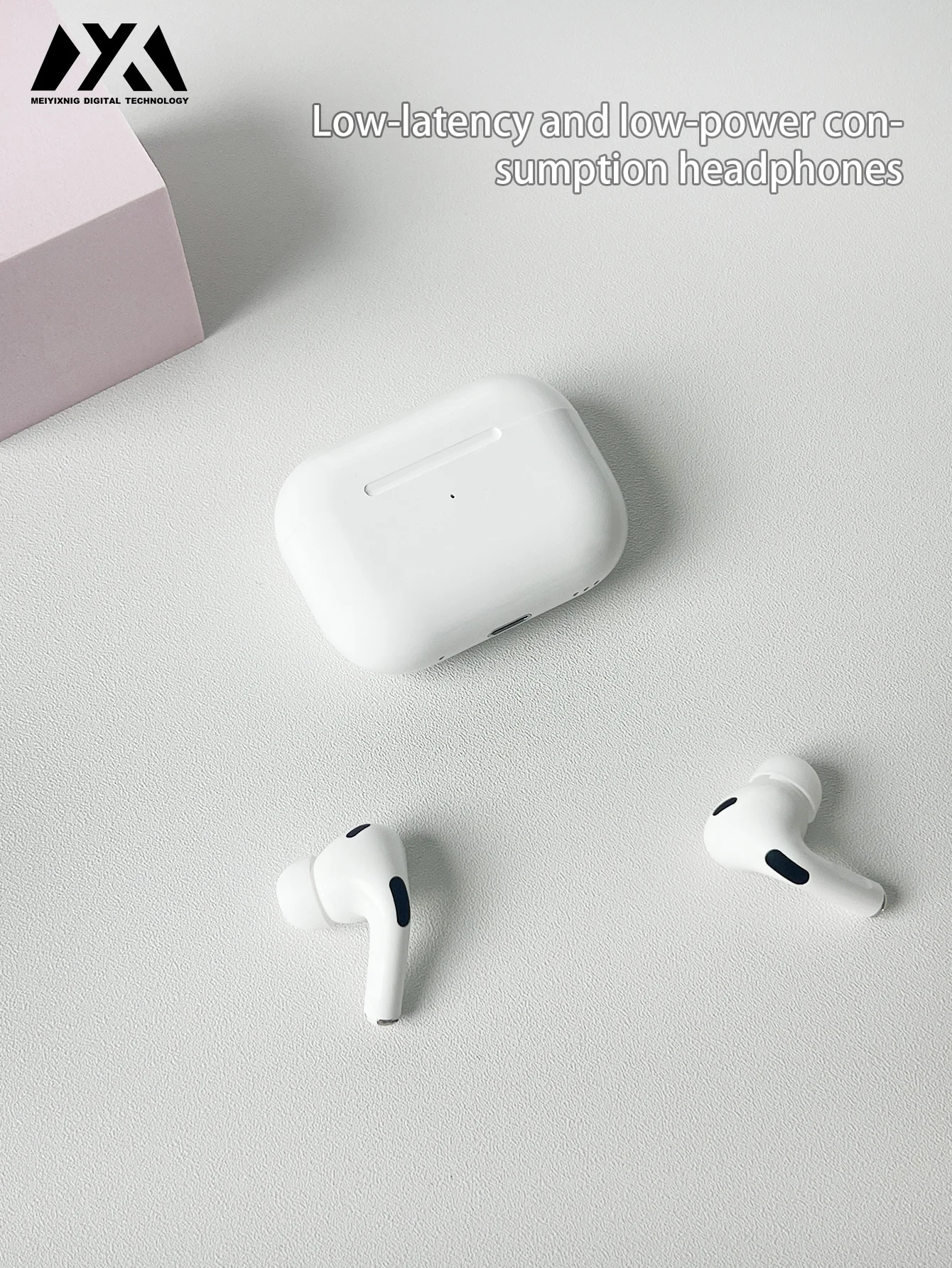 AT2-In-Ear-Funk-Bluetooth-Kopfhörer, Stereo-Rauschunterdrückung, Bluetooth 5.30-Version, hochauflösende Musik, lange Akkulaufzeit