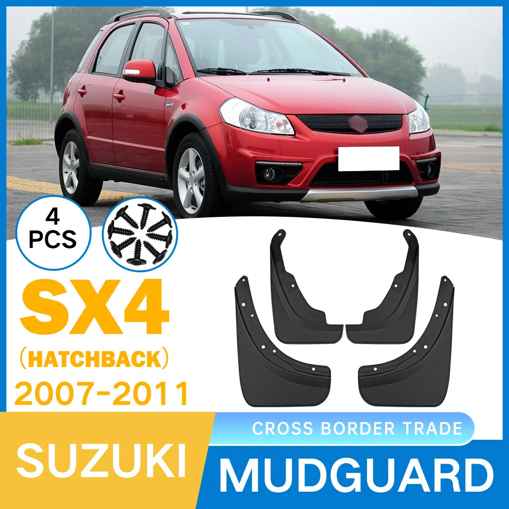 

Mudguard For Suzuki SX4 hatchback 2007-2011 car tire mudguard modification,Front Rear Flares Splash Guards Cover Car Accessorie