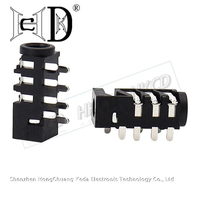 5PCS Headphone jack 3.5MM PJ Audio video female dual channel stereo jack Jack Socket Stereo Solder Panel Mount PJ-393-8P DIP