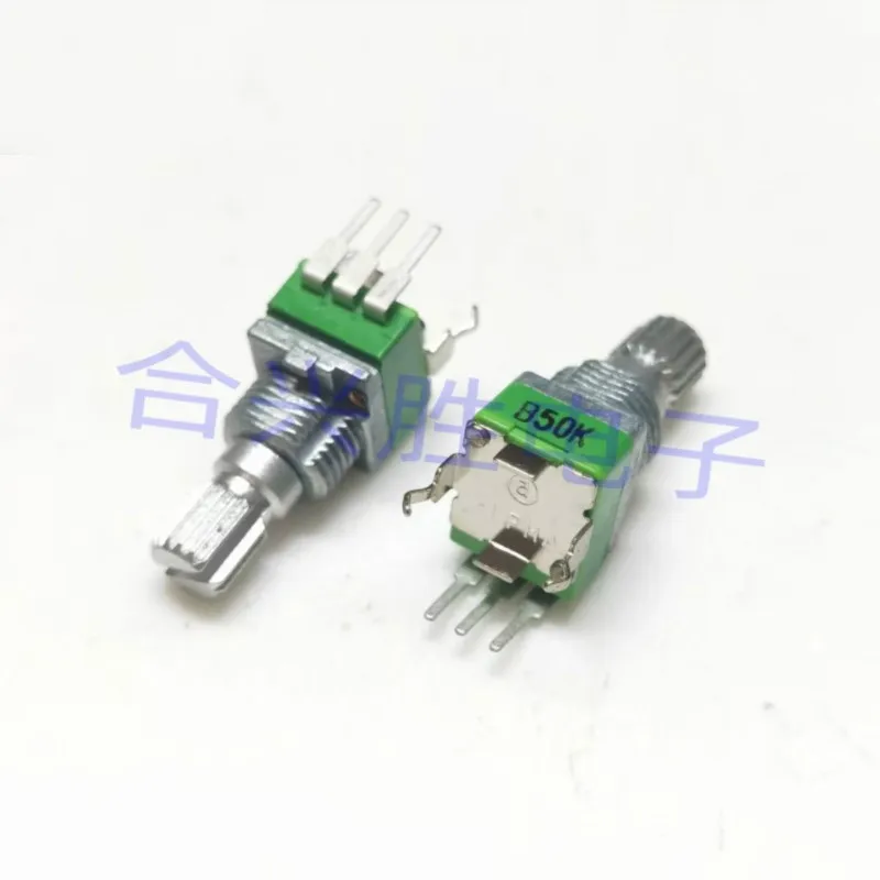 1 Piece RD901F Precision Potentiometer Single Duplex B50K A100K Power Amplifier Volume Potentiometer Flower Shaft Length 15MM