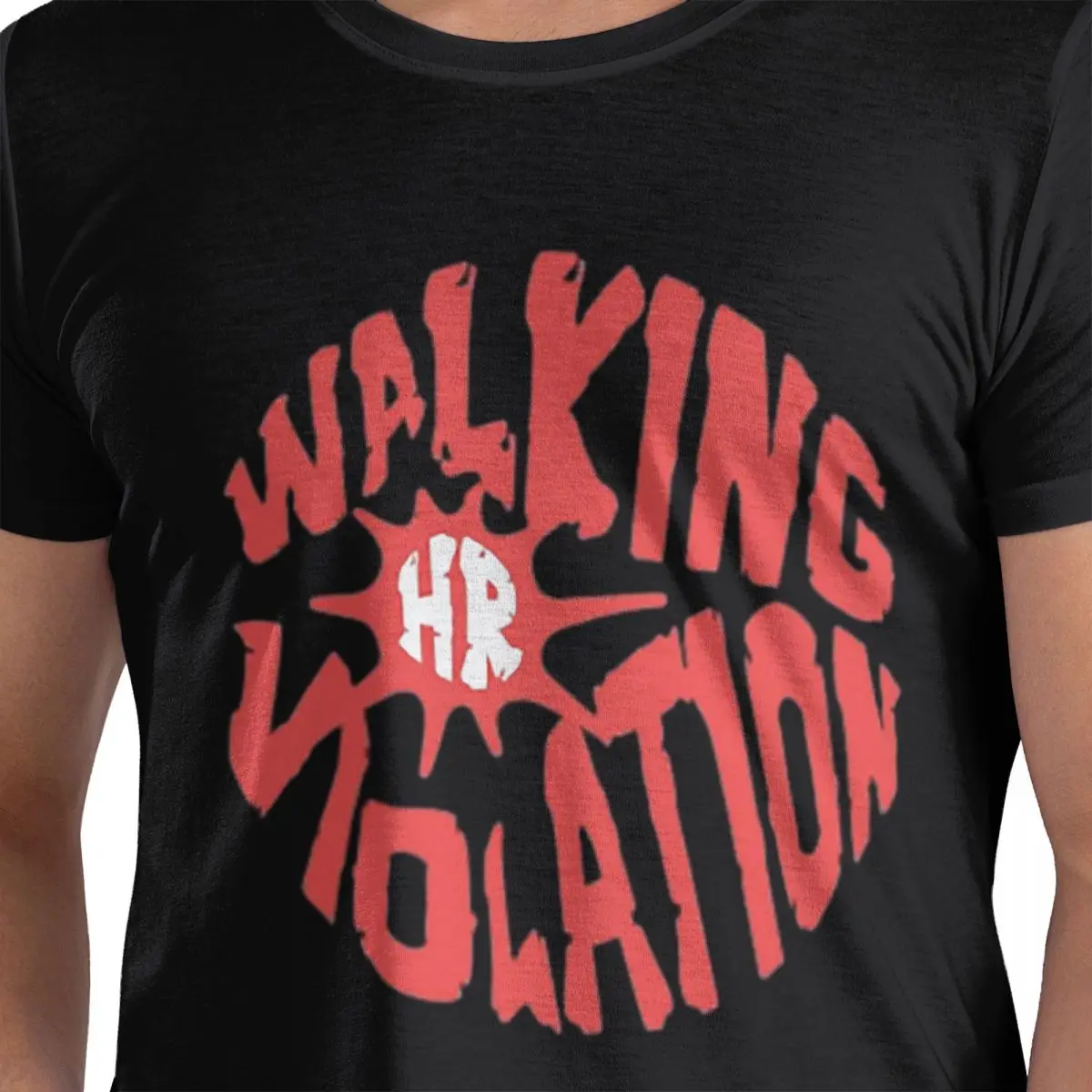 

Walking HR Violation 100% Cotton T-Shirt Men's Classic T Shirts Men Crew Neck Short Sleeve S-6XL