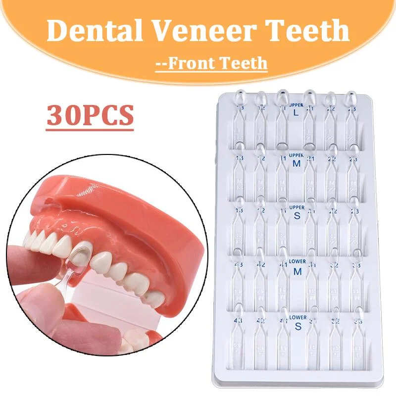 30Pcs Dental Veneer Mould Front Teeth Beauty Veneers Anterior Front Teeth Whitening