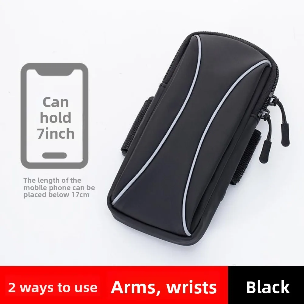 Borsa da braccio per telefono da corsa con tracolla Borsa a tracolla per telefono da corsa leggera di grande capacità Borsa per telefono sportiva verticale impermeabile