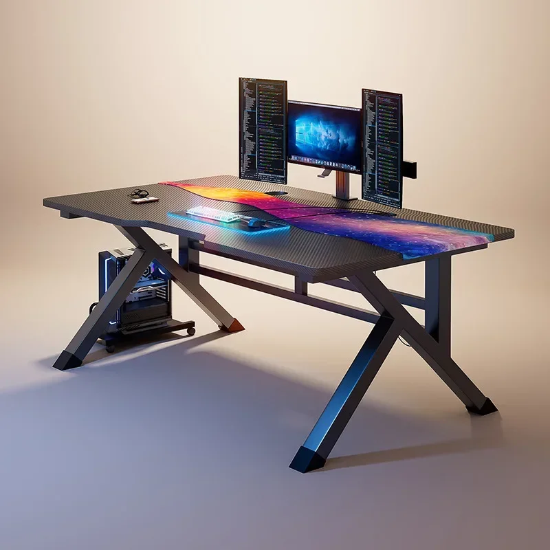 Ergonomic Computer Desk Desktop Home E-sports Table and Chair Bedroom Simple Table Workbench Desk Student Desk Durable