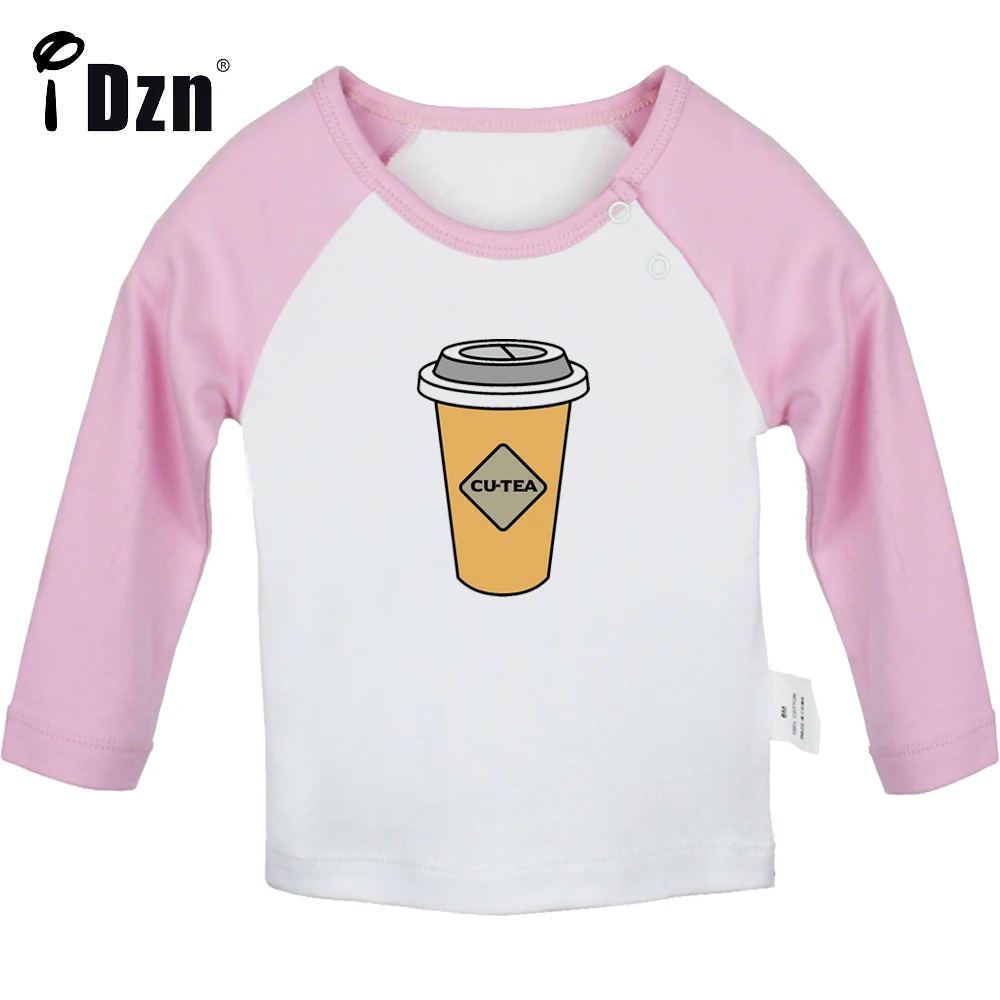 Bubble Tea & I Like Tennis I'm Told Funny Printed Tops Cute Baby Boys T shirt Baby Girls Long Sleeves T-shirts Infant Clothes