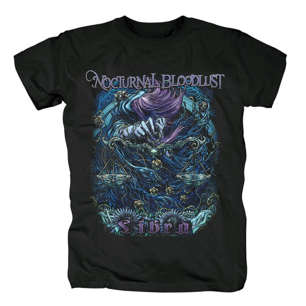 Nocturnal Bloodlust Band Libra Album T Shirt Cotton Black All Size EN867