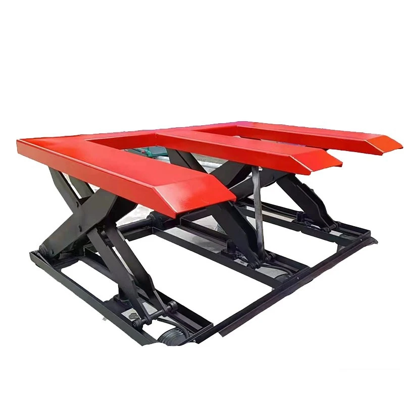 

No digging pit lifting feeding platform cutting machine