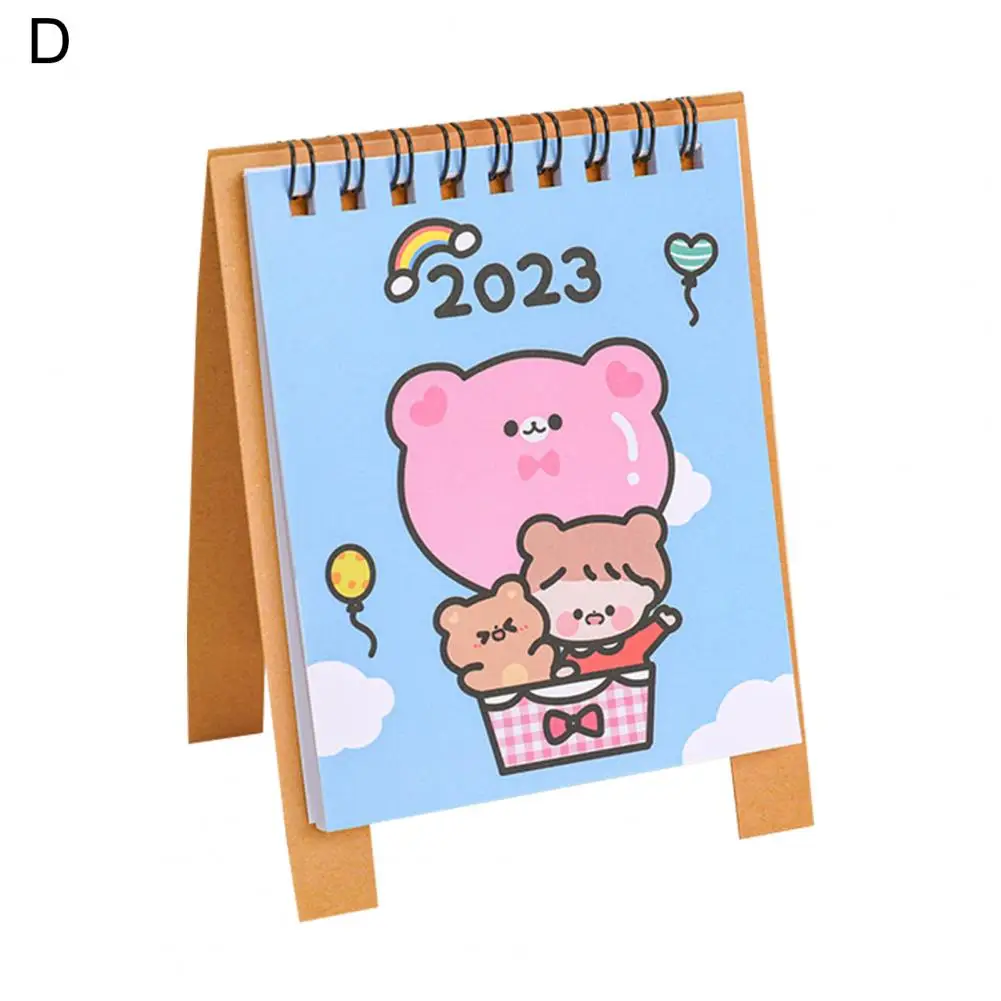 耐久性のある卓上カレンダー,滑らかなページ,2022〜2023,ミニデスク,カレンダー,月