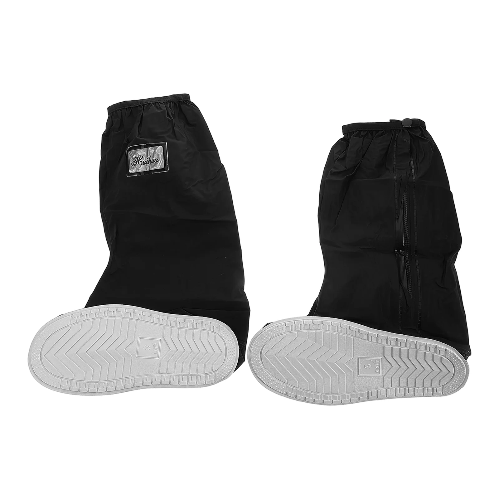 

Boots Waterproof Shoe Cover Bike Protection Black Pvc Motorcycle Rain Shoes Men and Women