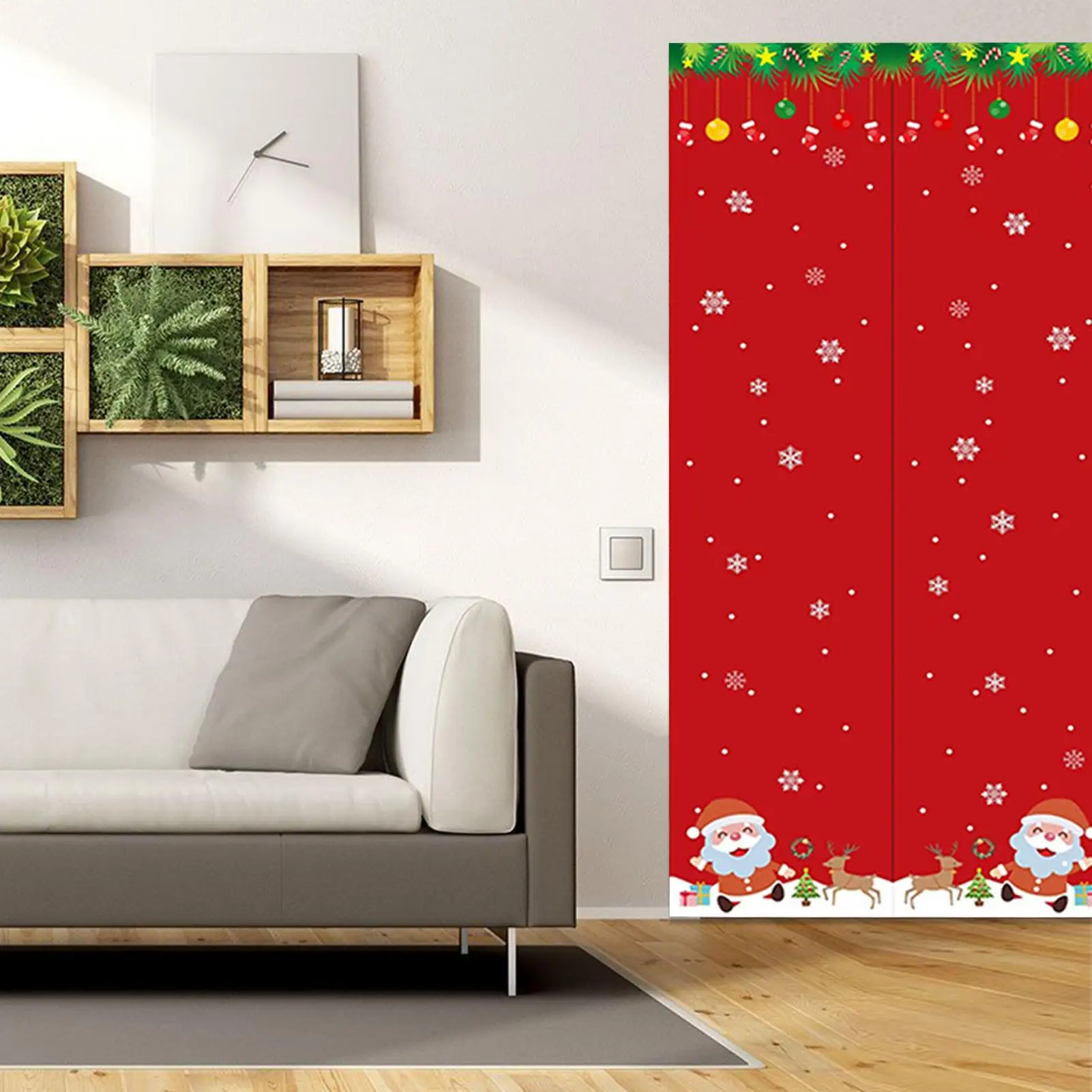 

Изолированная дверная крышка, терморождественский экран, зимняя затемняющая дверная крышка, украшение для холодной погоды, гостиная, детская, окно