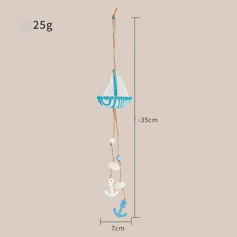 Unique Mediterranean Ocean Themed Starfish Garland Jute Rope Hanging Pendant, Wall Hanging Ornament for Corridor Home Decoration