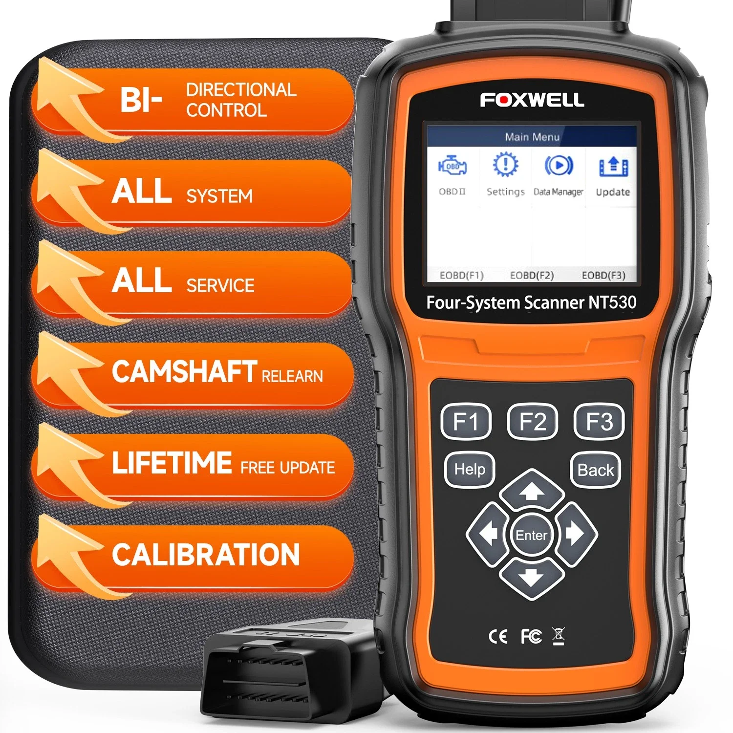 Professional Automotive Diagnostic Tool Car OBD2 Scanner All System FOXWELL NT530 PLUS For VAG Full System Car Scan Diagnostic