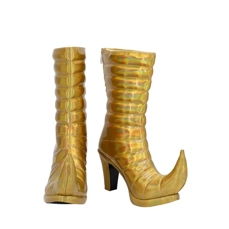 Anime jojo's bizarre adventure dio brando cosplay sapatos botas trajes de halloween acessório feito sob encomenda xc5515