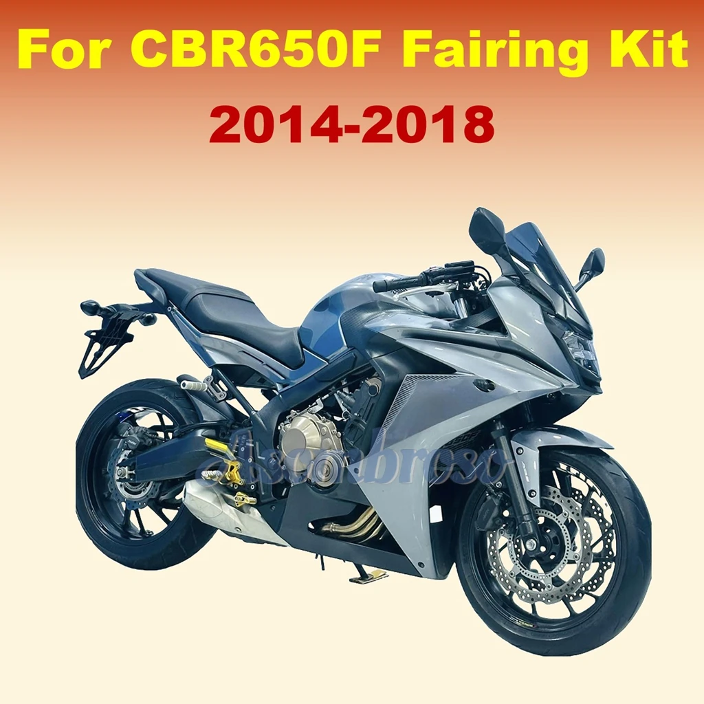 

For Honda CBR650F 2014 2015 2016 2017 2018 CBR 650F 14 15 16 17 18 Grey ABS Plastics Bodywork Fairing kit