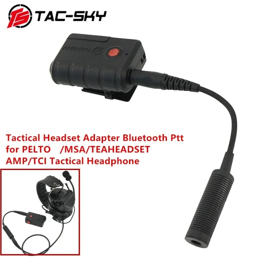 

TAC-SKY Tactical Headphone COMTA SORID Headset Adapter Bluetooth Ptt for PELTO/ MSA /TCI /TEAHEADSET /AMP Tactical Headset