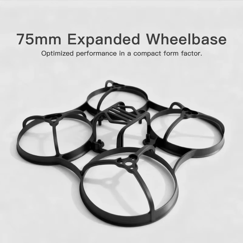 NewBeeDrone Cockroach 75mm frame LiteAF frame for FPV dronewhite black red FPV drone frame